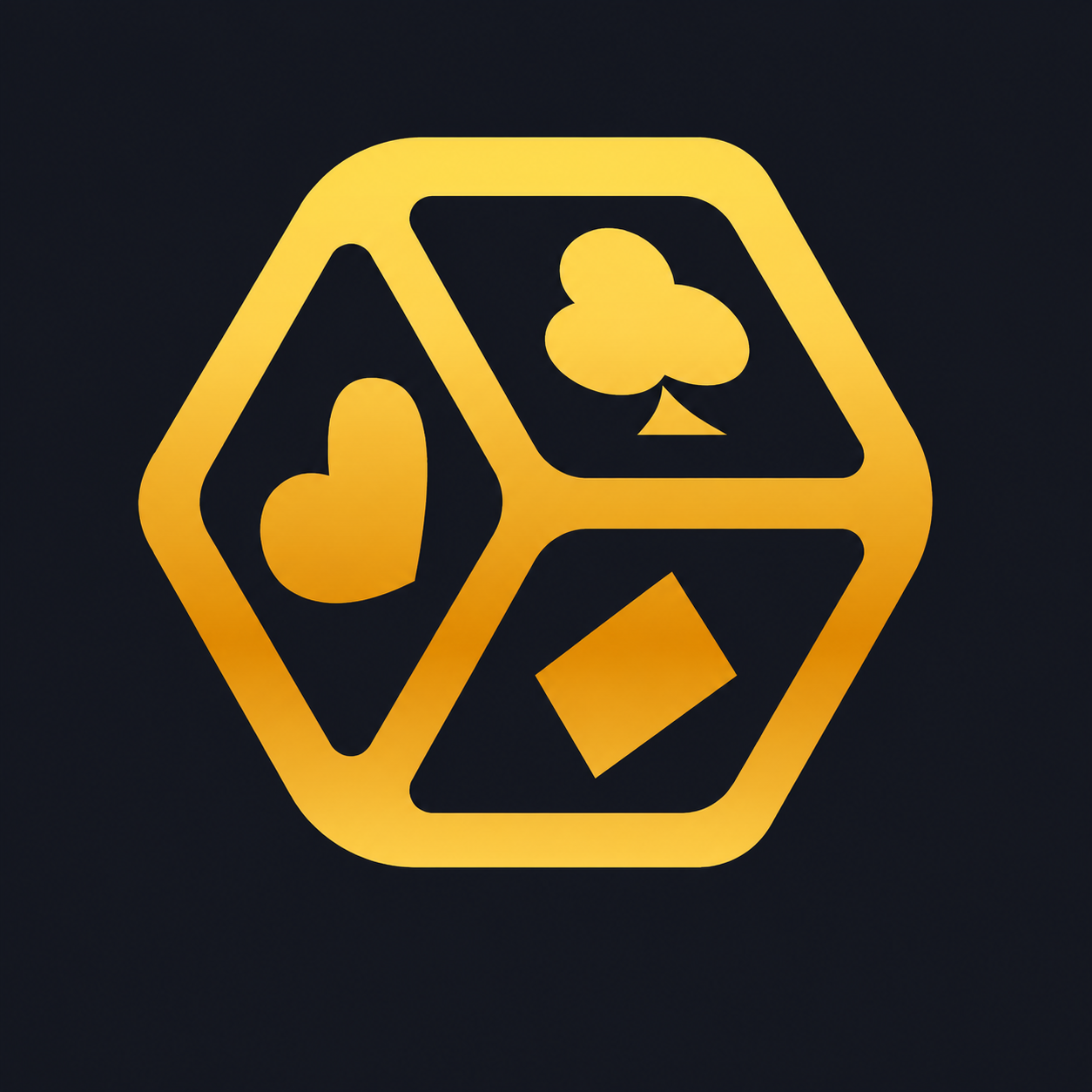 Six Game hexagon dice logo
